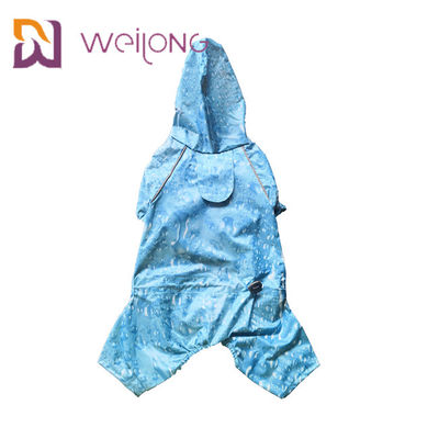 เสื้อกันฝนสำหรับสัตว์เลี้ยงแบบสะท้อนแสงสำหรับสุนัข Cat ในฤดูฝน Customized Dog Rain Gear