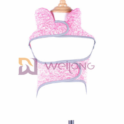 Velcro เปิดเสื้อขนสัตว์สีชมพูขนแกะ Heather Dog Sweatshirt