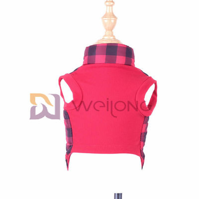 Christmas Plaid Dog Jacket 2*2 RIB เปิดซิปเสื้อโค้ทสุนัข