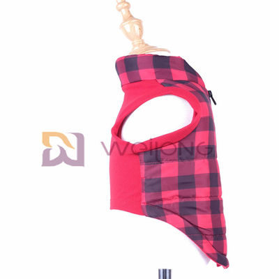 Christmas Plaid Dog Jacket 2*2 RIB เปิดซิปเสื้อโค้ทสุนัข