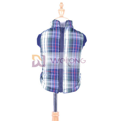 Christmas Plaid Dog Jacket 2*2 RIB เปิดซิปเสื้อโค้ทสุนัข