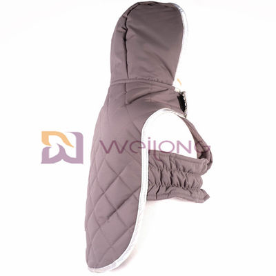 เสื้อสุนัขแพทช์สะท้อนแสงพร้อมหมวก Velcro เปิด Taslan Quilting Pet Jacket