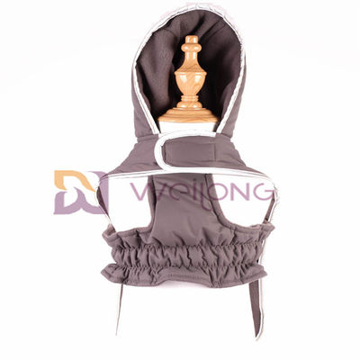 เสื้อสุนัขแพทช์สะท้อนแสงพร้อมหมวก Velcro เปิด Taslan Quilting Pet Jacket