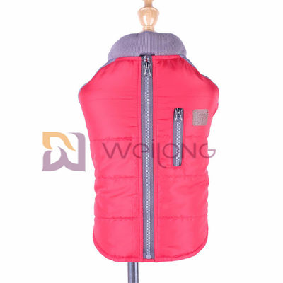 Faux Zipper Pocket Velcro เปิดเสื้อแจ็คเก็ตสำหรับสุนัข ฤดูใบไม้ร่วง / Winter
