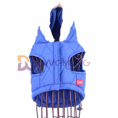 ปรับได้พอดี Poly Taffeta Lining เสื้อผ้าสุนัขน่ารัก Blue Pongee Quilting Rabbit Xxs Puppy Clothes