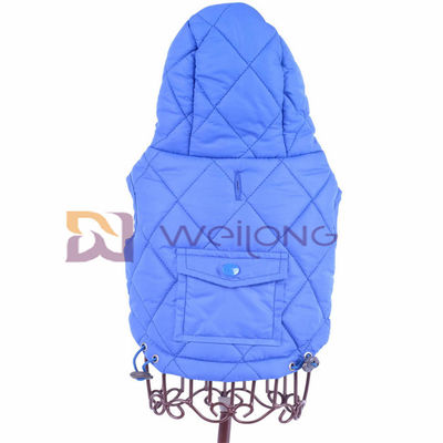 ปรับได้พอดี Poly Taffeta Lining เสื้อผ้าสุนัขน่ารัก Blue Pongee Quilting Rabbit Xxs Puppy Clothes