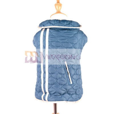 เสื้อสุนัขลายสก๊อตแบบย้อนกลับ Windproof แถบสะท้อนแสง Poly Pongee Waterproof Dog Jacket