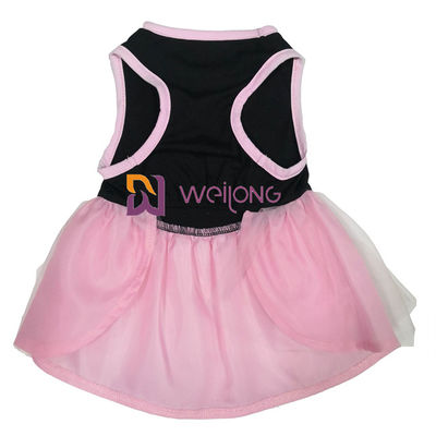 กระโปรง Tulle Hot Rhinestone ฮาโลวีน Tulle ชุดสัตว์เลี้ยง / CVC Jersey Dogs Dressed