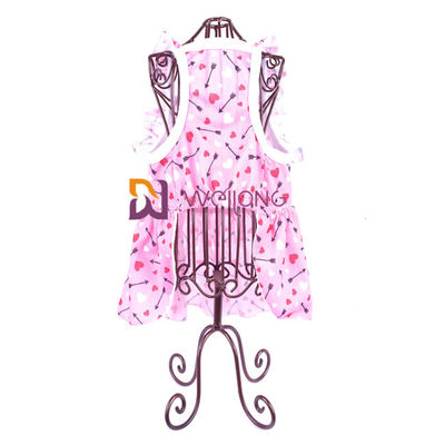 ความยืดหยุ่นที่ดีโบว์พิมพ์ดิจิตอลกระโปรงสัตว์เลี้ยง Breathable Poly Jersey 180G Custom Puppy Skirt