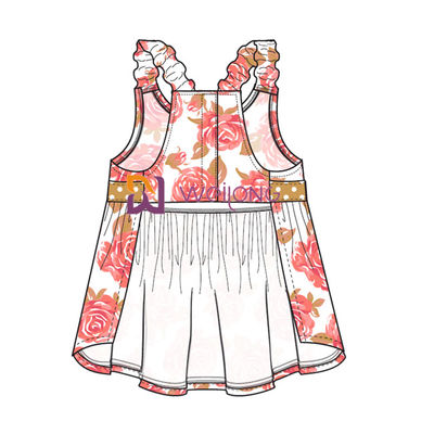 Digital Print Hawaii Rose ชุดสายรัดสุนัขที่กำหนดเองสำหรับสัตว์เลี้ยง