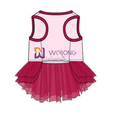 กระโปรง Tulle ที่สะดวกสบายระบายอากาศชุดสุนัขวันเกิดแฮปปี้ปรับแต่ง ISO9001