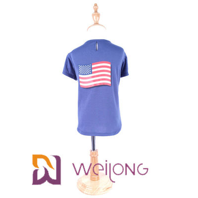 BSCI American Flag เสื้อยืดสัตว์เลี้ยงสำหรับสุนัขวันประกาศอิสรภาพเสื้อกล้ามแขนกุดเสื้อกั๊ก