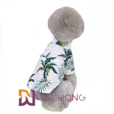 เสื้อแขนสั้นผ้าฝ้าย Poplin Dog T สำหรับสุนัข Breathable สบาย