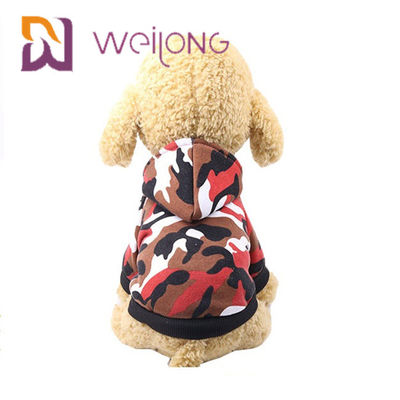 เสื้อยืด PET ที่กำหนดเองพิมพ์ดิจิตอล Camo Dog Hoodie / เสื้อสเวตเตอร์
