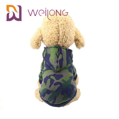 เสื้อยืด PET ที่กำหนดเองพิมพ์ดิจิตอล Camo Dog Hoodie / เสื้อสเวตเตอร์