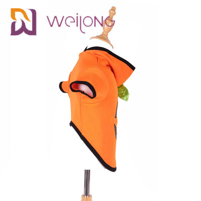 ฤดูใบไม้ร่วง เย็บปักถักร้อย ใบหน้า ฮาโลวีน ฟักทอง สุนัข Hoodie Cat Dog Clothes