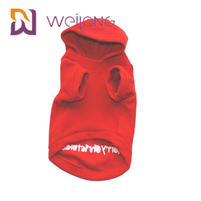Embroider Polar Fleece สัตว์เลี้ยง HOODIE สำหรับ Christmas Dog Fleece Hoodie