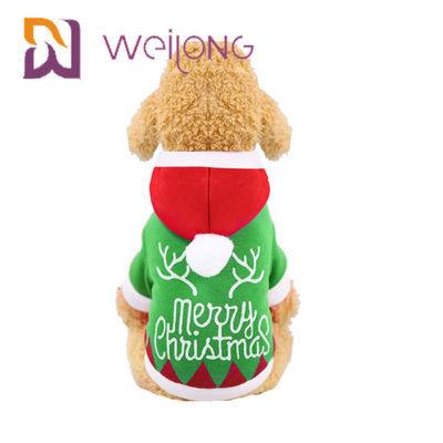 Christmas Hoodie ลูกสุนัขฤดูหนาวเสื้อผ้ากับซานตาคลอส Snowman Elk Dog Cat Winter Clothes