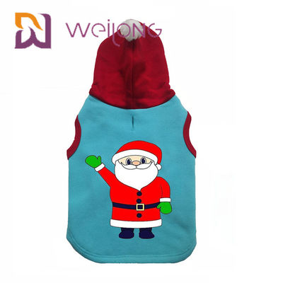 CVC Fleece Winter Pet Hoodie เสื้อผ้าคริสต์มาส Cat Dog Hoodie เสื้อกันหนาวกับซานตาคลอส