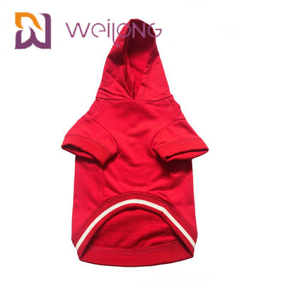 สีที่กำหนดเองการพิมพ์บ้านสัตว์เลี้ยงสุนัขคริสต์มาส Hoodie CVC สำหรับฤดูใบไม้ร่วง / Winter