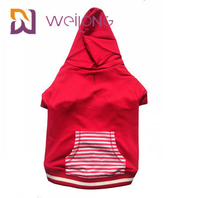 สีที่กำหนดเองการพิมพ์บ้านสัตว์เลี้ยงสุนัขคริสต์มาส Hoodie CVC สำหรับฤดูใบไม้ร่วง / Winter