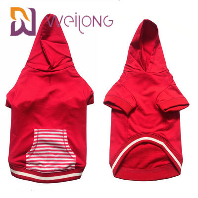 สีที่กำหนดเองการพิมพ์บ้านสัตว์เลี้ยงสุนัขคริสต์มาส Hoodie CVC สำหรับฤดูใบไม้ร่วง / Winter