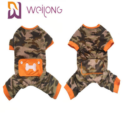 Poly Fleece Winter Pet Pajama Camo Skull สุนัขขนแกะ Onesie