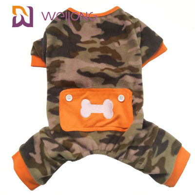 Poly Fleece Winter Pet Pajama Camo Skull สุนัขขนแกะ Onesie