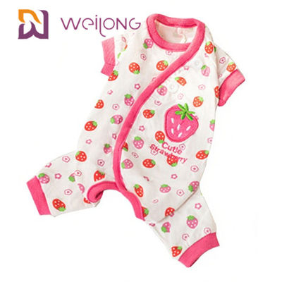 การปรับแต่งการพิมพ์ดิจิตอล Summer Xl Dog Pajamas Onesie BSCI / WMT / ISO9001