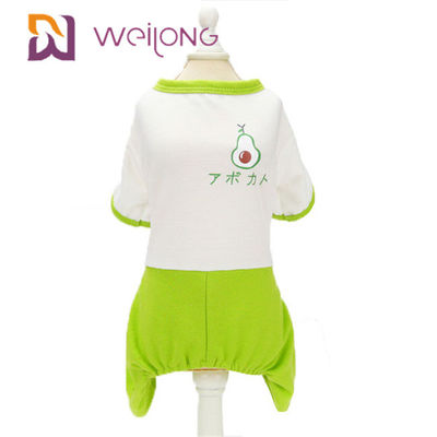 Poly French Terry Pet Pajama กระโปรงฤดูร้อน Custom Pajamas For Dogs Cat