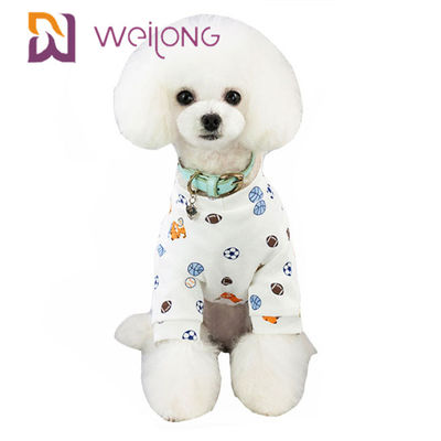 Kweilong การปรับแต่งแบบเต็ม Dog Cat Pet Holiday Pyjamas พิมพ์ T - Shirt