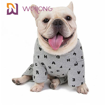 การปรับแต่งเสื้อสเวตเตอร์ฤดูใบไม้ร่วง / ฤดูหนาว Pet Pajama BSCI Dog Fleece Onesie