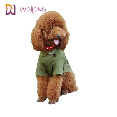 Spring Cat Wind Pet Coat Snaps เปิด Cotton Twill Dog Trench Coat