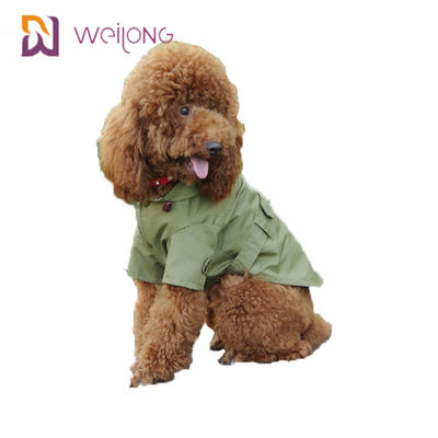 Spring Cat Wind Pet Coat Snaps เปิด Cotton Twill Dog Trench Coat