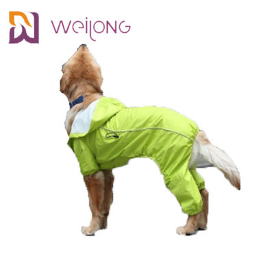 เสื้อกันฝนสำหรับสัตว์เลี้ยง Safety Stripe เสื้อกันฝนสะท้อนแสงสำหรับสุนัขเต็มตัว