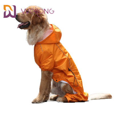 เสื้อกันฝนสำหรับสัตว์เลี้ยง Safety Stripe เสื้อกันฝนสะท้อนแสงสำหรับสุนัขเต็มตัว