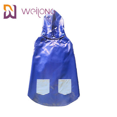 True Pocket Velcro เปิดเสื้อกันฝนสุนัขขนาดกลางปรับแต่งได้สองด้าน