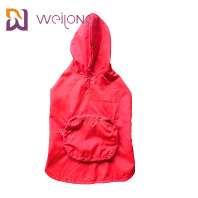 Velcro เปิดกระเป๋าเสื้อกันฝนสัตว์เลี้ยงซับในตาข่าย Xl เสื้อกันฝนสุนัข