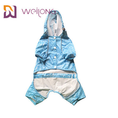 เสื้อกันฝนสำหรับสัตว์เลี้ยงแบบสะท้อนแสงสำหรับสุนัข Cat ในฤดูฝน Customized Dog Rain Gear