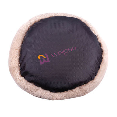 Donut Round Plush Dog Bed ต่อต้านความวิตกกังวล Cozy Calming Soft Luxury Pet Bed
