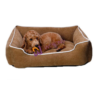Corduroy การคุ้มครองสิ่งแวดล้อม Self Warming Pet Bed PP Cotton Orthopedic dog โซฟาเบด