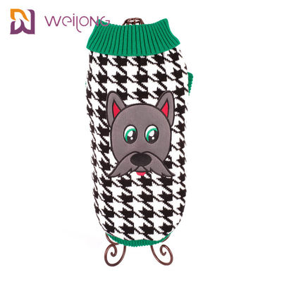 เสื้อกันหนาวสำหรับสัตว์เลี้ยง Twisted Knit เสื้อคอเต่าแบบคลาสสิกสำหรับลูกสุนัข Cats
