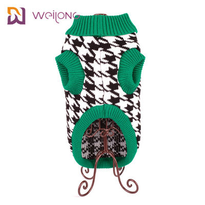 เสื้อกันหนาวสำหรับสัตว์เลี้ยง Twisted Knit เสื้อคอเต่าแบบคลาสสิกสำหรับลูกสุนัข Cats