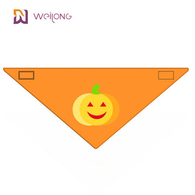 สไตล์ฮาโลวีน WMT Pet Bandana Cotton Poplin ความยาวกลับ 15 &quot;- 24&quot; ผ้าพันคอสุนัขแบบกำหนดเอง