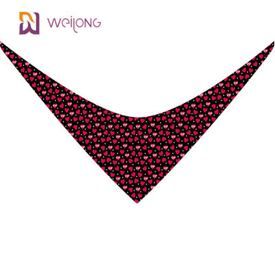 วันวาเลนไทน์ Pet Bandana Double Cotton Triangle ผ้าพันคอ Pet Holiday Bib Set