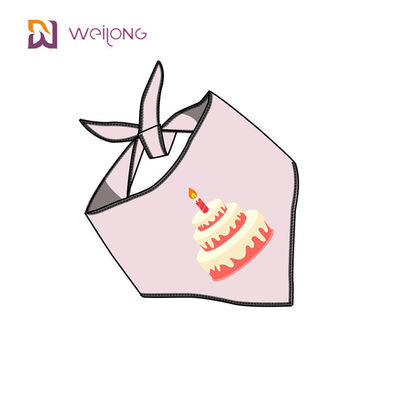 Cupcake Pattern Pet Bandana สำหรับชุดวันเกิดอุปกรณ์เสริม Party Supplies
