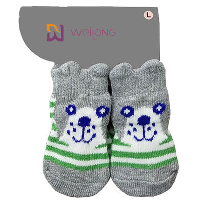 ถุงเท้ากันลื่นสำหรับสุนัข Paw Cotton ถุงเท้าสุนัขที่กำหนดเองเพื่อหยุดการขีดข่วน